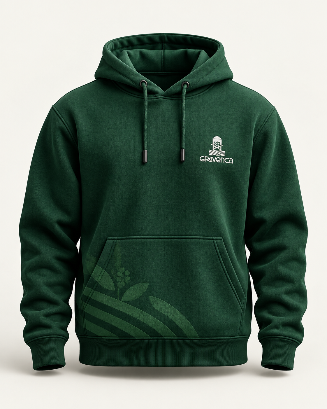 Hoodie verde con pattern de Gravenca