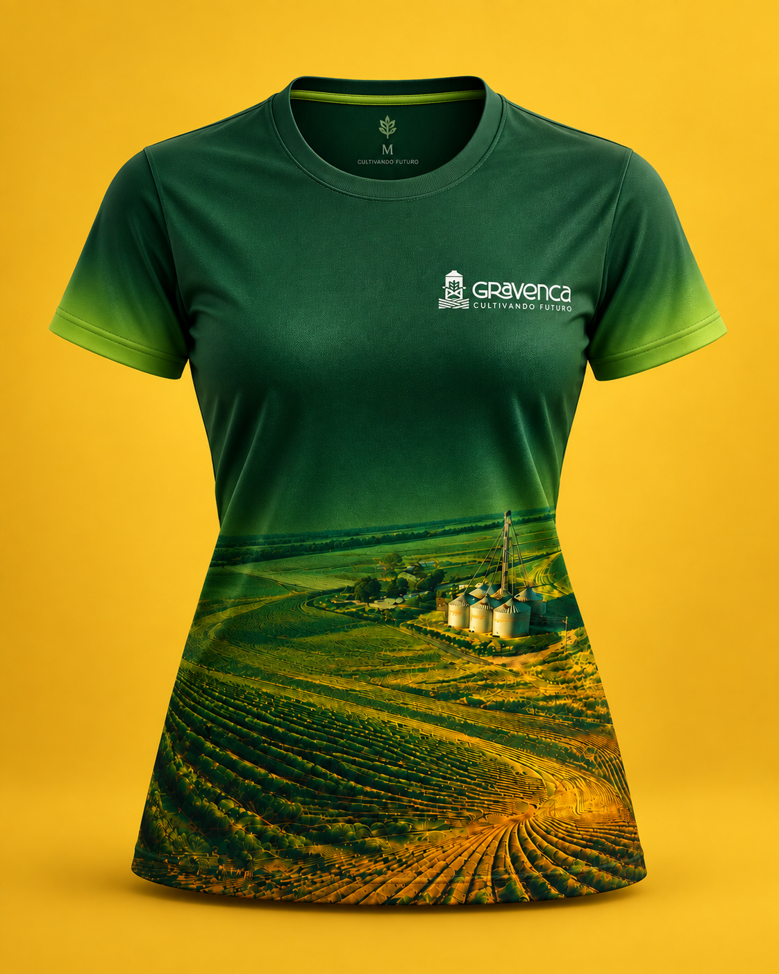 Camisa sublimada manga corta para mujer