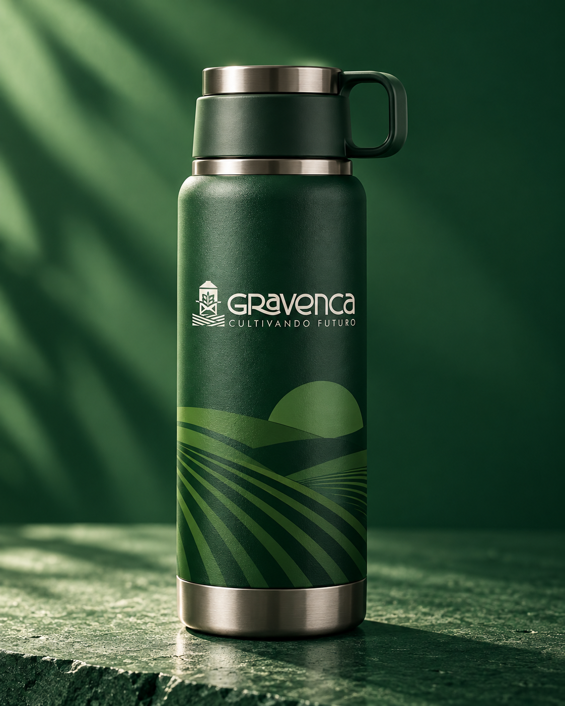 Vaso térmico verde de Gravenca