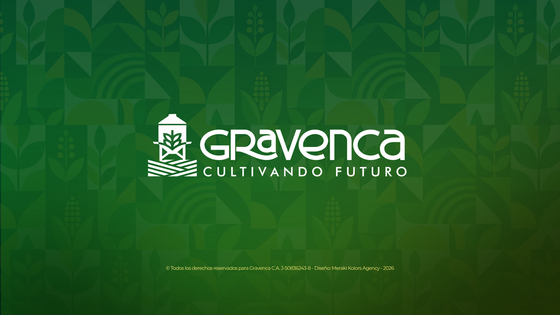 Wallpaper de escritorio Gravenca 01, logotipo sobre pattern verde