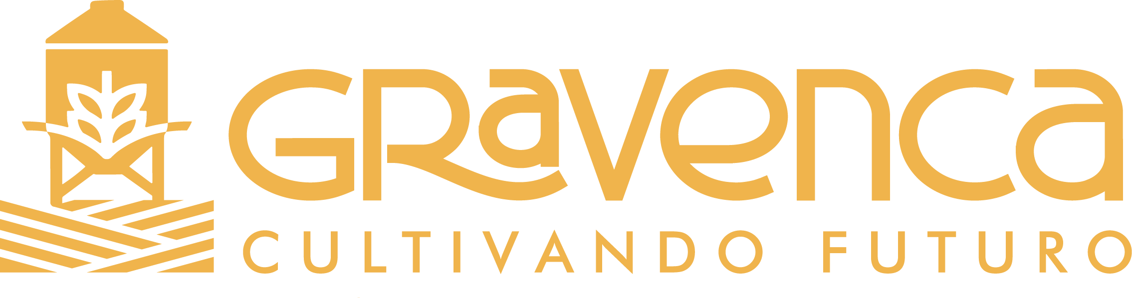 Gravenca con slogan, horizontal, amarillo maíz