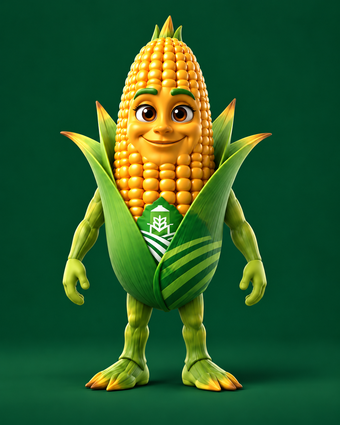 Impulso, mascota oficial de Gravenca, vista frontal